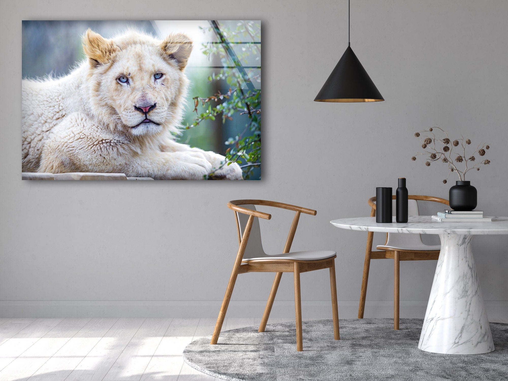 Wild Animal Tiger Tempered Glass Wall Art