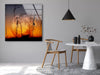 Sunset Moon View Tempered Glass Wall Art