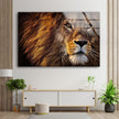 Lion Wild Life Tempered Glass Wall Art