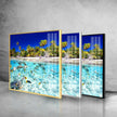 Tropical Fish Tempered Glass Wall Art