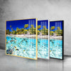 Tropical Fish Tempered Glass Wall Art