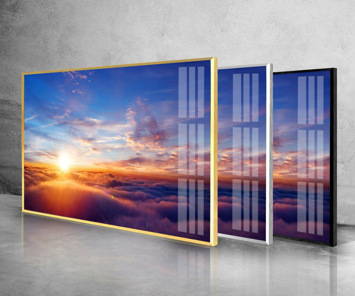 Enchanting Sky Glass Wall Art photo print on glass, prints on glass wall art