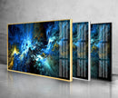 Colorful Modern Abstract Tempered Glass Wall Art