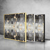 Mosaic Hexagon Tempered Glass Wall Art