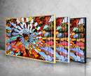 Abstract Design Tempered Glass Wall Art