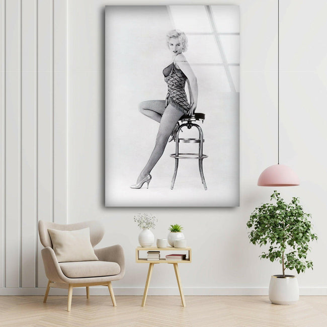 Marilyn Monroe Tempered Glass Wall Art