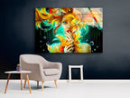 Cool Fantasy Girl Tempered Glass Wall Art