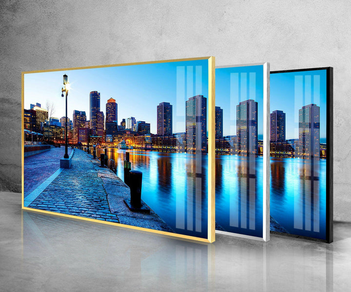 Germany City View Glass Wall Art, large glass photo prints, glass wall photos