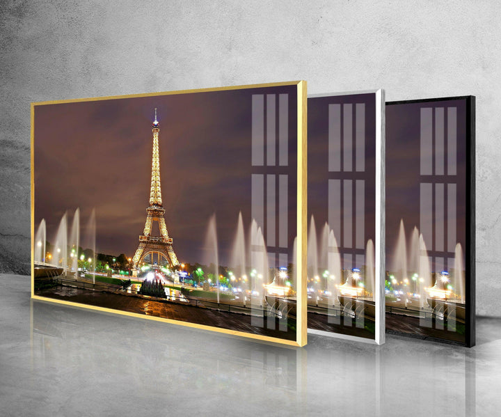 Paris Eiffel Tower Glass Wall Art, glass pictures for Wall, glass prints wall art