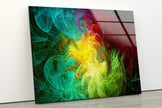 Alcohol Ink Fractal Tempered Glass Wall Art