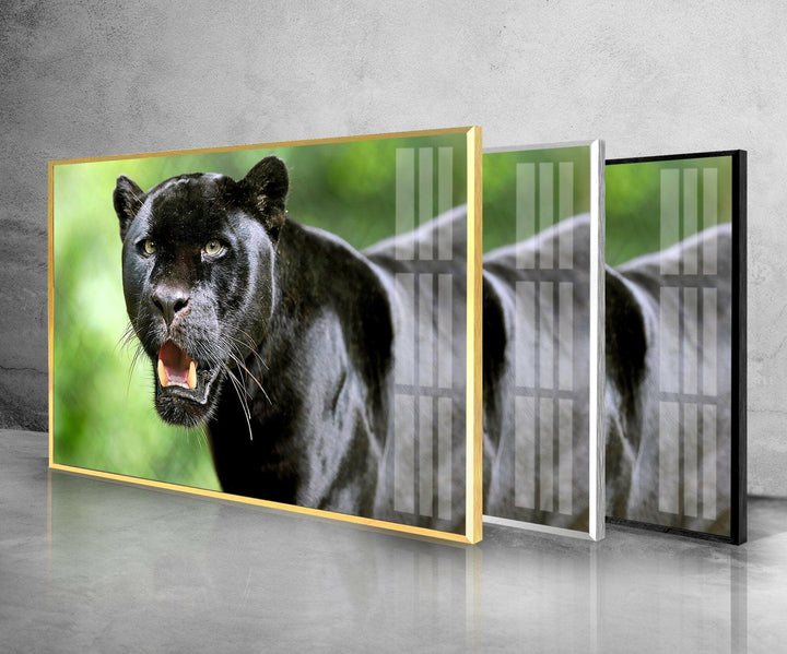 Black Panther Glass Wall Art Glass Printing Wall Art, Print photos on glass