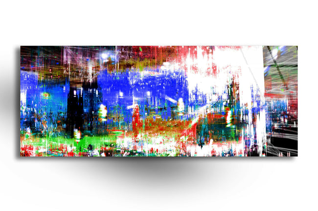 Colorful Creative Abstract Tempered Glass Wall Art