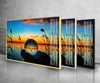 Lake Landscape Tempered Glass Wall Art