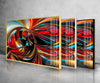 Alcohol ink Fractal Tempered Glass Wall Art