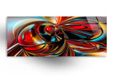 Alcohol ink Fractal Tempered Glass Wall Art