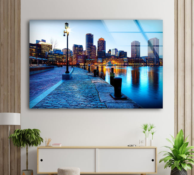 Germany City View Tempered Glass Wall Art