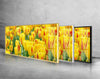Yellow Tulips Tempered Glass Wall Art