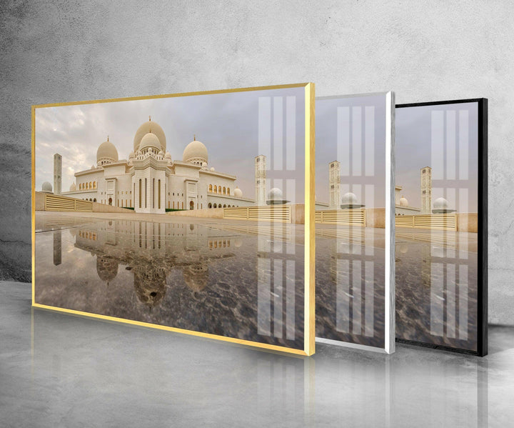 Sheikh Zayed Mosque Wall Art on Glass | Unique Glass Photos
