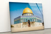 Islamic Decor Dome of the Rock Tempered Glass Wall Art