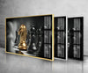 Game of Chess Tempered Glass Wall Art