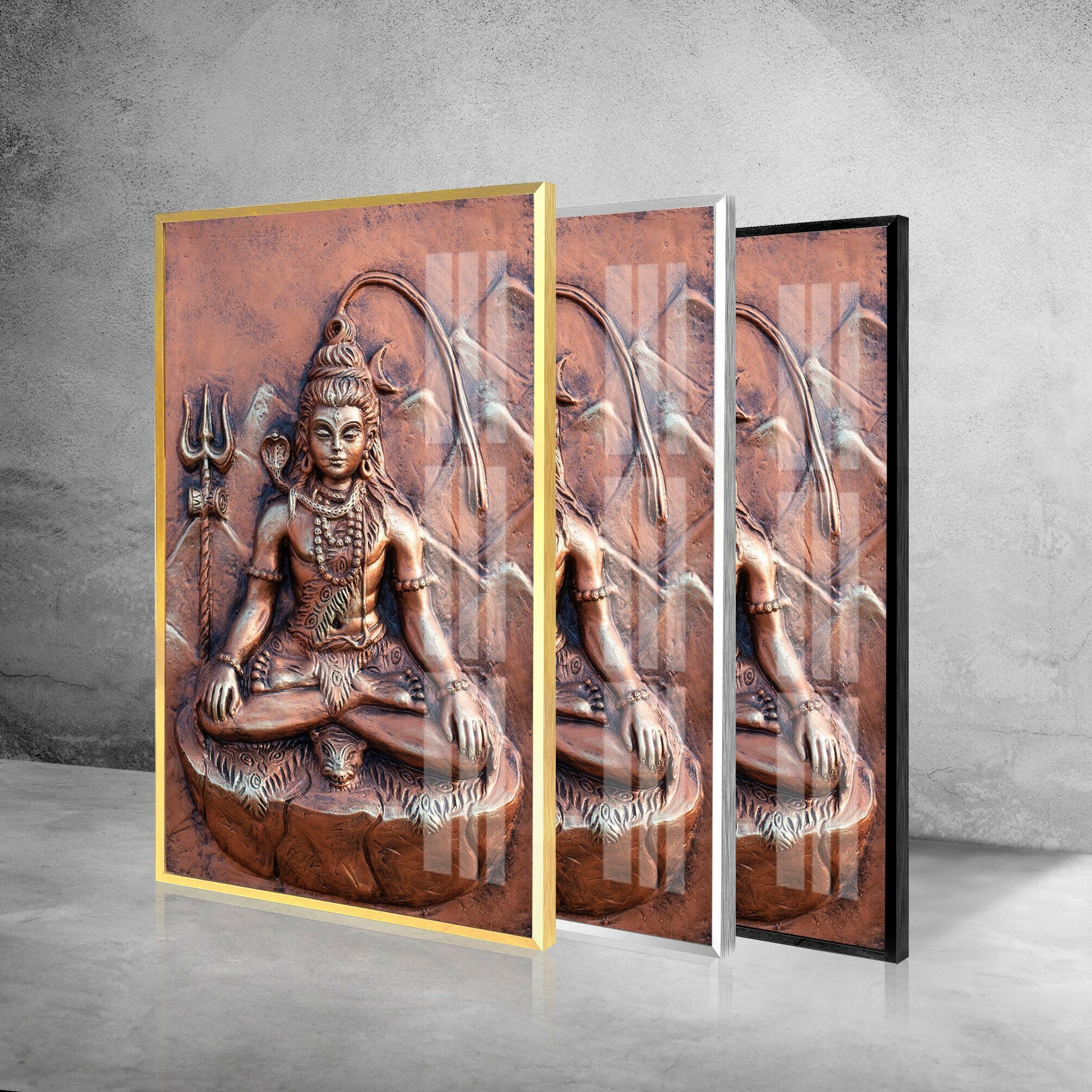 Spiritual Buddha Tempered Glass Wall Art