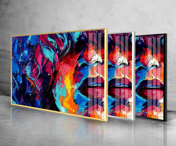 Woman Painting Art Glass Wall Artwork & Cool Art Prints