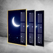 Night Sky Tempered Glass Wall Art