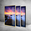 Nature Lanscape Waves Tempered Glass Wall Art
