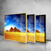 Egyptian Pyramids Tempered Glass Wall Art