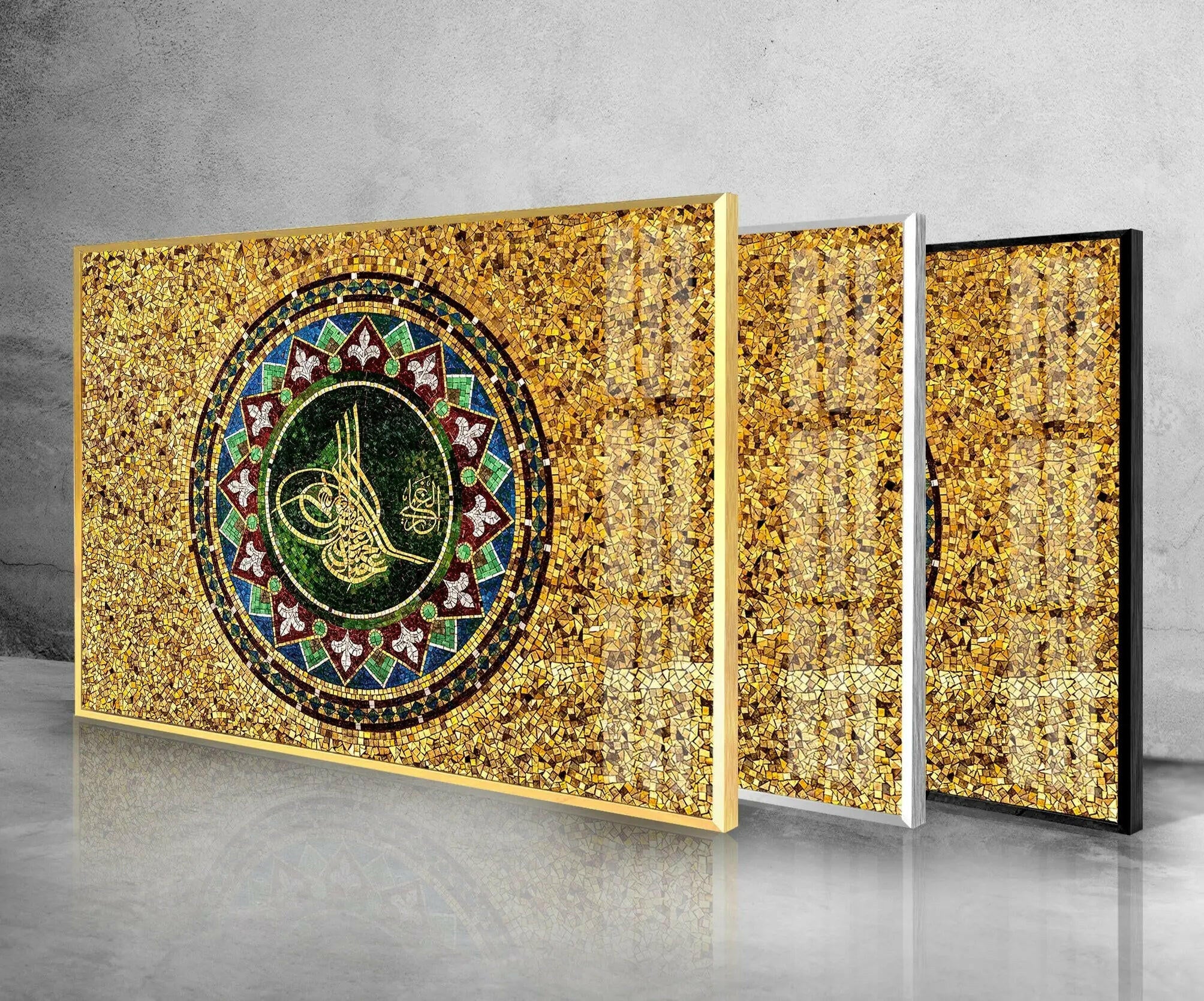 Islamic Decor Tempered Glass Wall Art