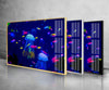 Aquarium Jellyfish Tempered Glass Wall Art