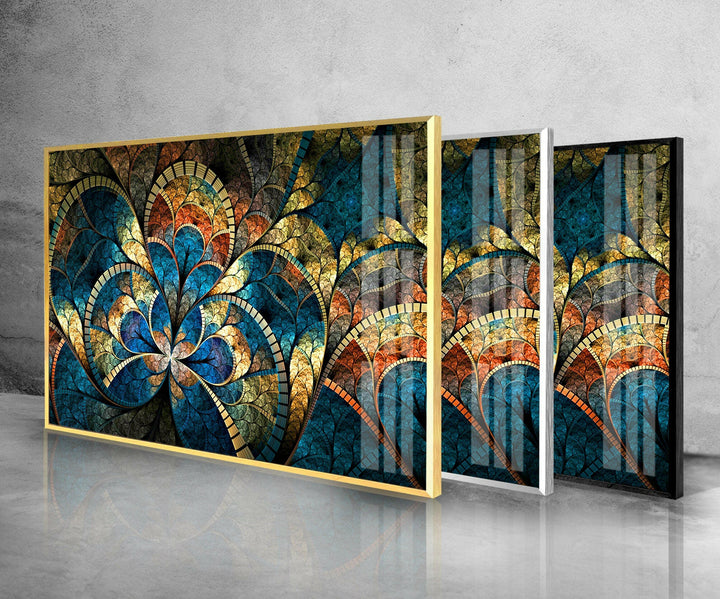 Abstract Flower Tempered Glass Wall Art - MyPhotoStation