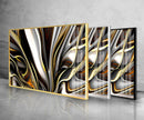 yataymix  white  silver  grey  gold  black  3d Illustration Tempered Glass  3d İllustration  Glass Wall Art Large  Modern Wall Decor  Tempered Glass Colorful Wall Hangings  Abstract Glass Wall Art  3D Illustration  Wall Art  3D Illustration Abstract Tempered Glass Wall Art  tempered glass wall art abstract  Canvas Prints