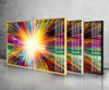 Colorful Modern Tempered Glass Wall Art