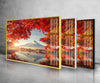 Fuji Mountain Tempered Glass Wall Art