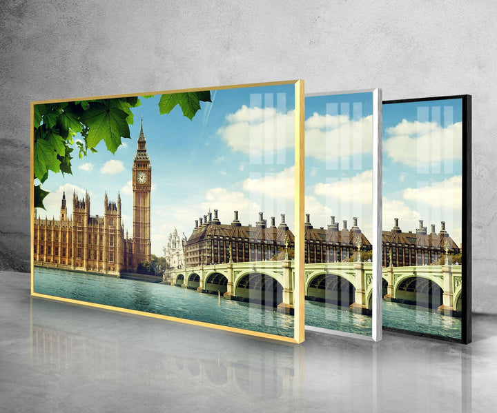 London Big Ben Glass Wall Art,  glass wall decor, glass wall art decor