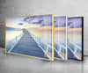 Sea View Tempered Glass Wall Art