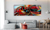 Alcohol ink Fractal Tempered Glass Wall Art
