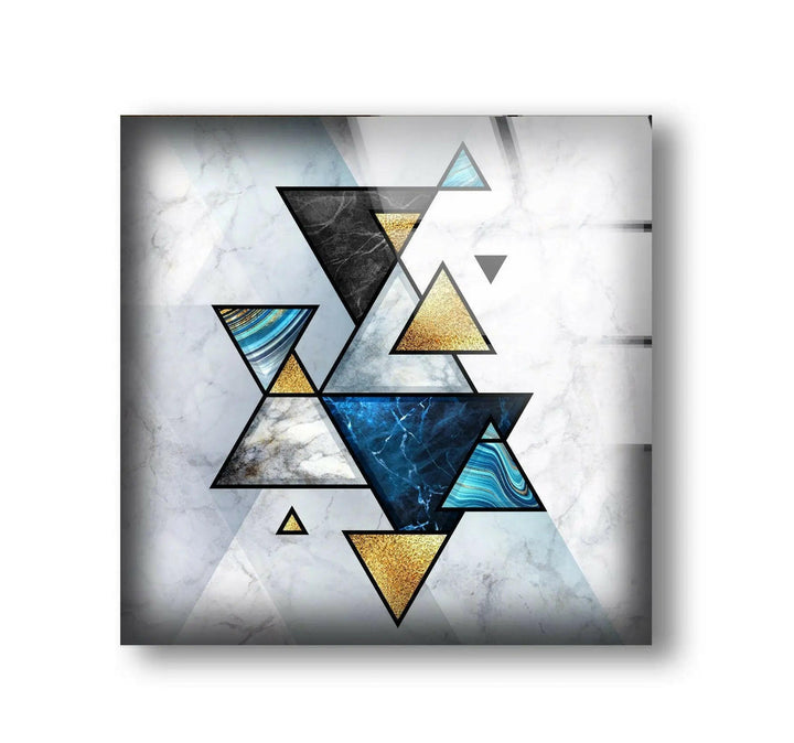 Geometric Abstract Marble Glass Wall Art glass wall decor, glass wall art decor
