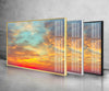 Sunset Sky Tempered Glass Wall Art