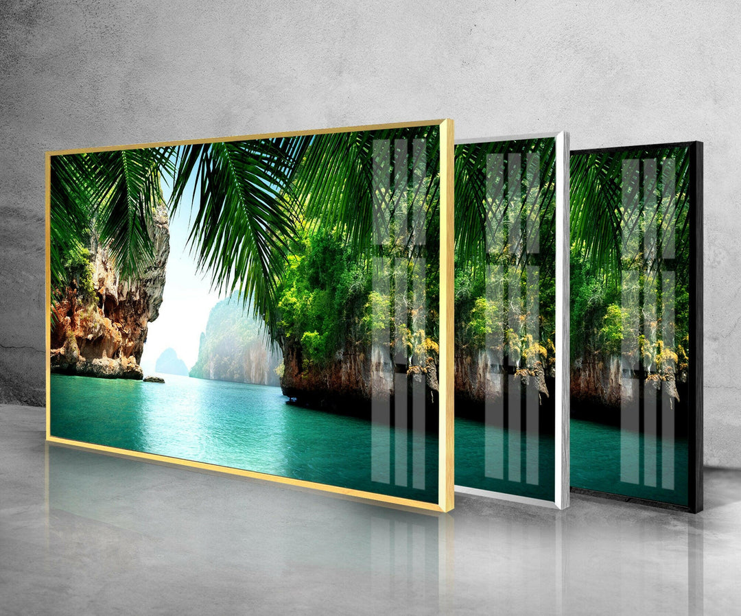 Thailändische Insel Ko Phi Phi Lee Glaswandkunst