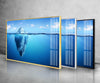 Ocean Iceberg Tempered Glass Wall Art