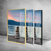 Balanced Stones Tempered Glass Wall Art