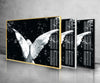 Angel Wings Tempered Glass Wall Art