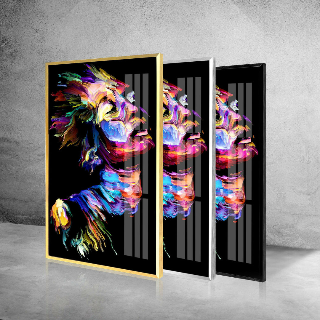 Neon Man Cool Tempered Glass Wall Art - MyPhotoStation