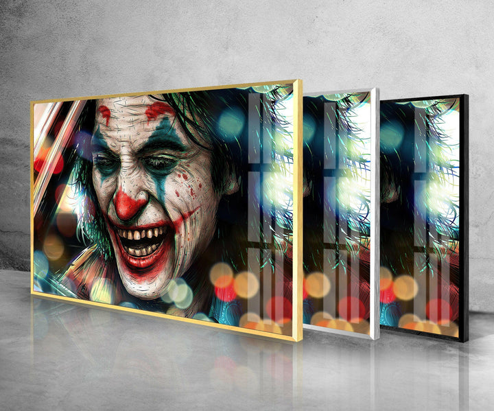 Joker Decorative Glass Wall Art stained glass wall art, stained glass wall decor
