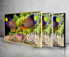 Aquarium Tropical Fishes Tempered Glass Wall Art