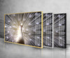 White Peacock Tempered Glass Wall Art