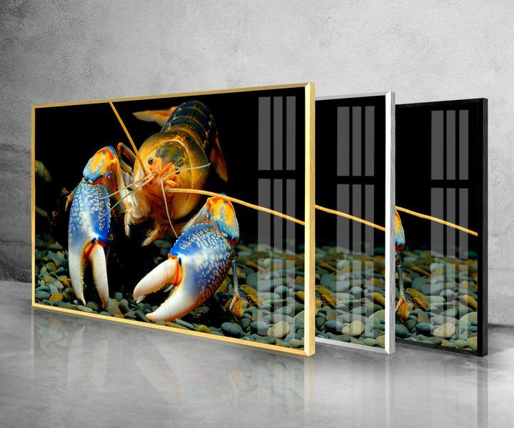 Decorative Lobster Glass Wall Art             glass wall decor, glass wall art decor