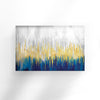 Abstract With Gold details Tempered Glass Wall Art